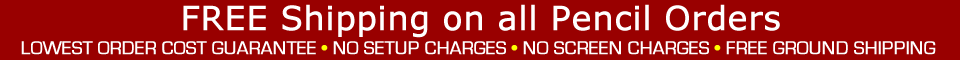 FREE Shipping On Your Pencil Order