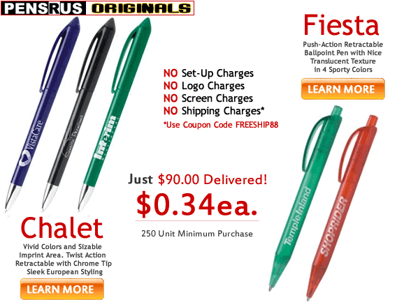 Affordable Imprinted Pen Specials