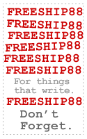 Things that write ship free. See details for limitations and conditions.
